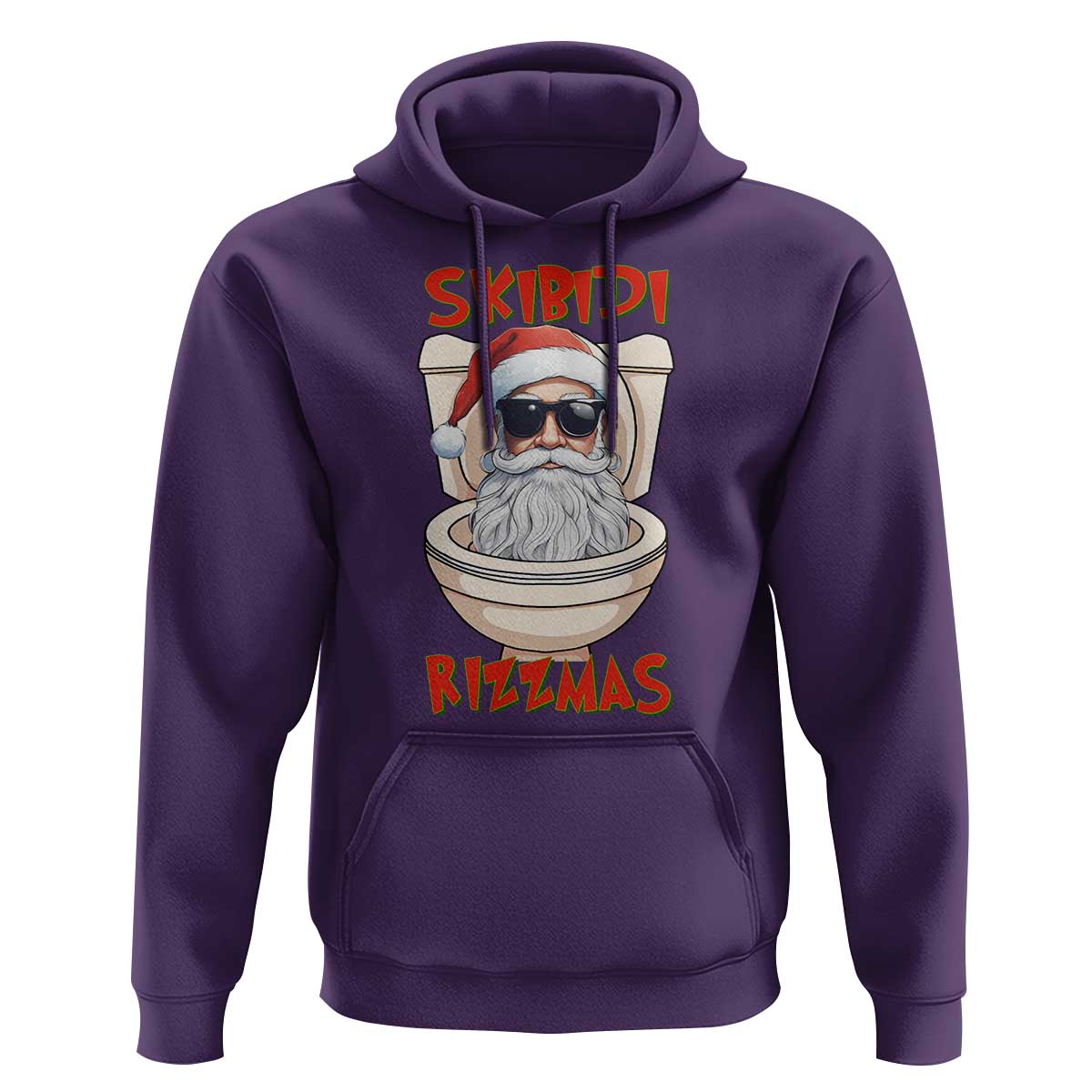 Funny Skibidi Rizzmas Santa Toilet Meme Hoodie