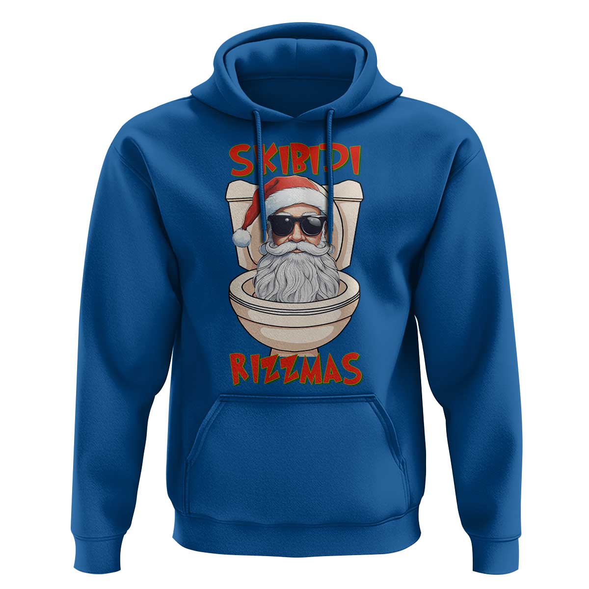 Funny Skibidi Rizzmas Santa Toilet Meme Hoodie
