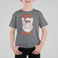 Funny Skibidi Rizzmas Santa Toilet Meme T Shirt For Kid - Wonder Print Shop