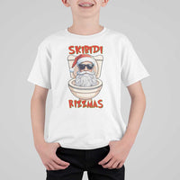 Funny Skibidi Rizzmas Santa Toilet Meme T Shirt For Kid - Wonder Print Shop