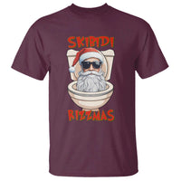 Funny Skibidi Rizzmas Santa Toilet Meme T Shirt - Wonder Print Shop