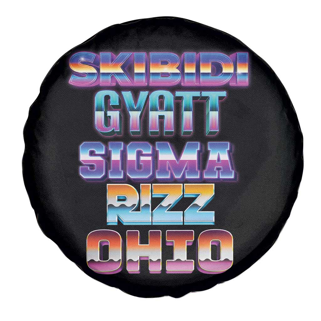 Skibidi Gyatt Sigma Rizz Ohio Spare Tire Cover