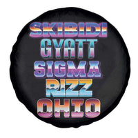 Skibidi Gyatt Sigma Rizz Ohio Spare Tire Cover