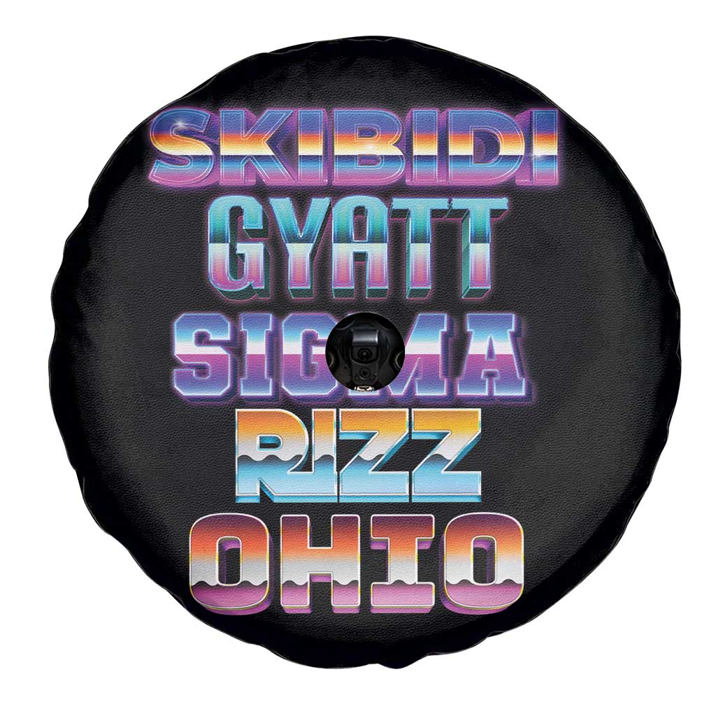 Skibidi Gyatt Sigma Rizz Ohio Spare Tire Cover