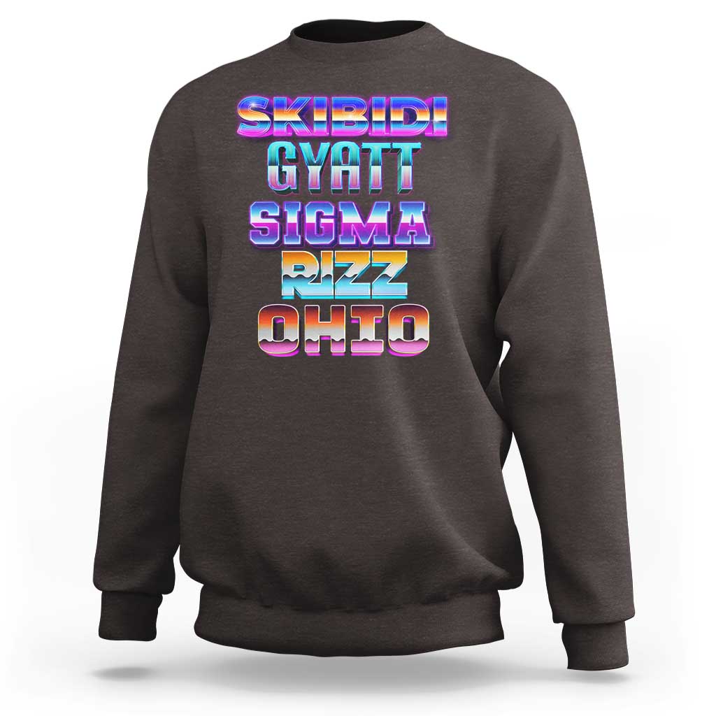 Skibidi Gyatt Sigma Rizz Ohio Sweatshirt - Wonder Print Shop
