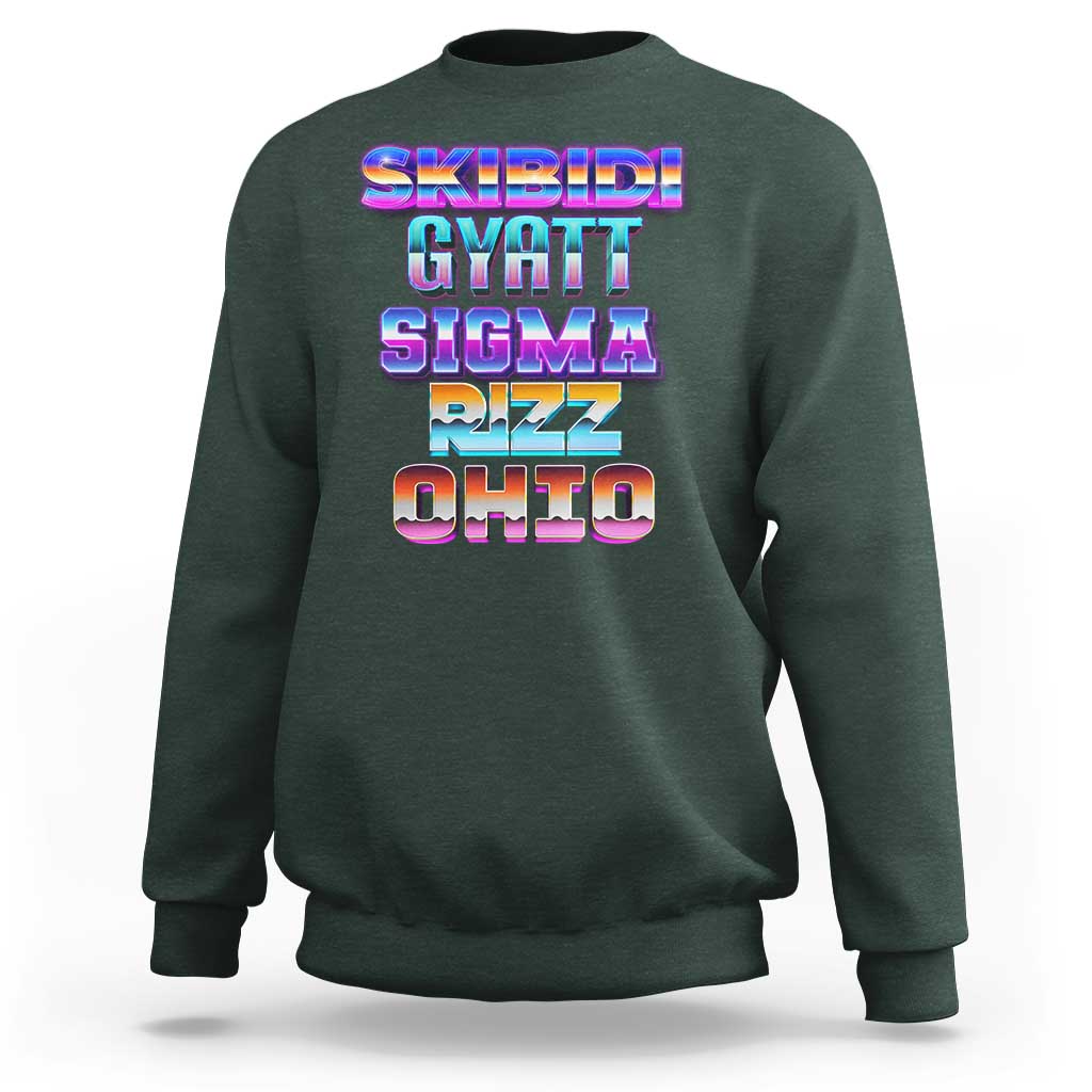 Skibidi Gyatt Sigma Rizz Ohio Sweatshirt - Wonder Print Shop