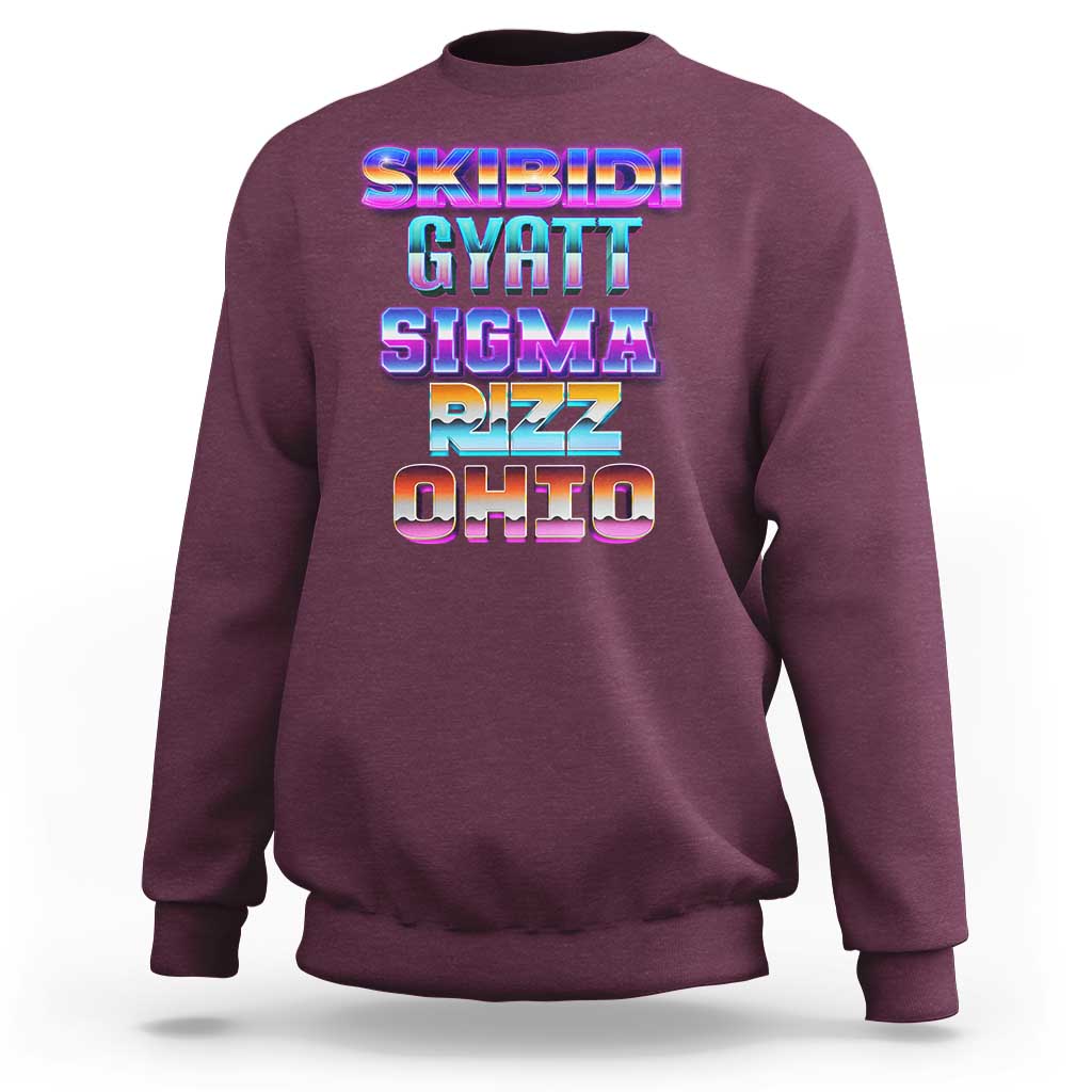 Skibidi Gyatt Sigma Rizz Ohio Sweatshirt - Wonder Print Shop