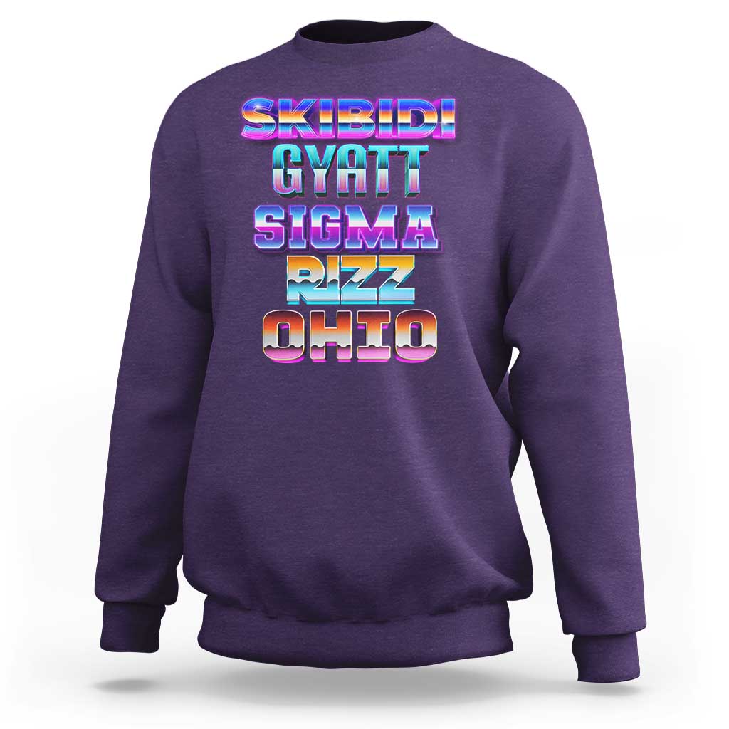 Skibidi Gyatt Sigma Rizz Ohio Sweatshirt - Wonder Print Shop