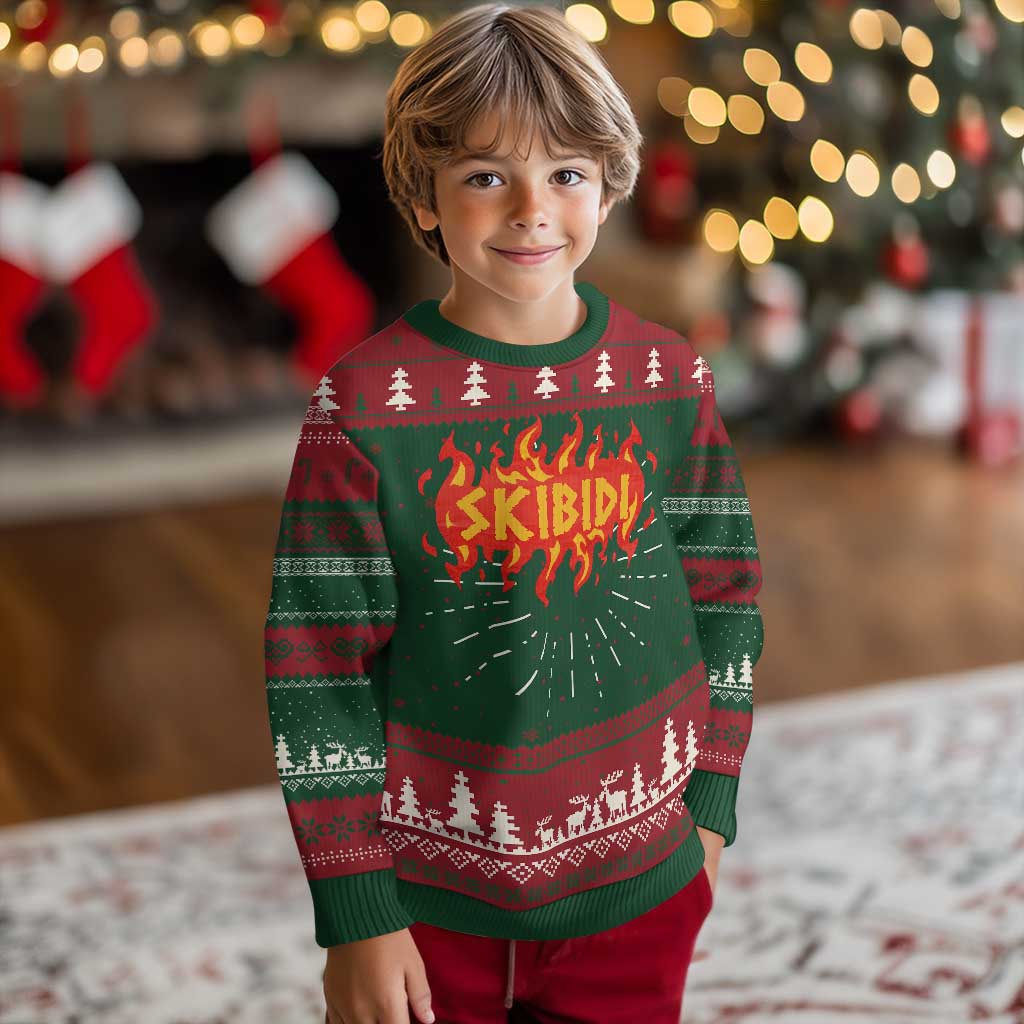 Funny Skibidi Ugly Christmas Sweater - Wonder Print Shop