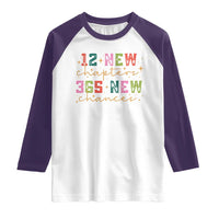 Happy New Year Raglan Shirt 12 New Chapters 365 New Chances