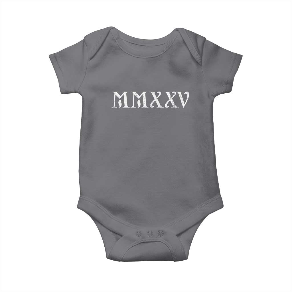Happy New Year 2025 Baby Onesie MMXXV Roman Numerals