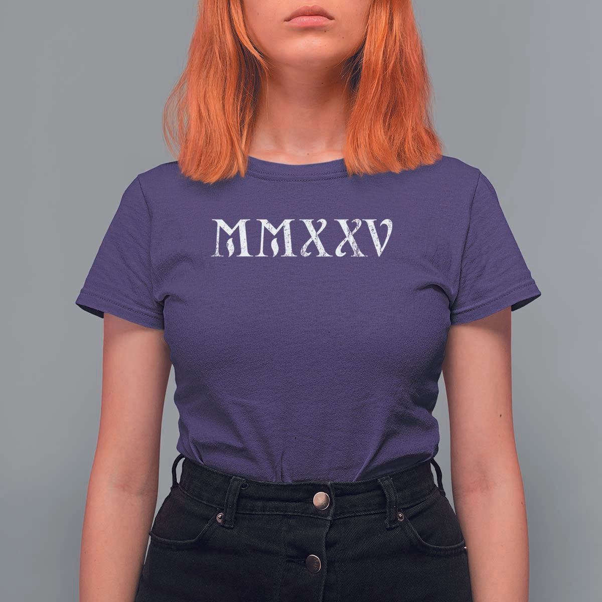 Happy New Year 2025 T Shirt For Women MMXXV Roman Numerals - Wonder Print Shop