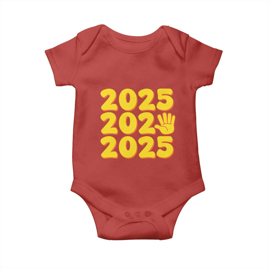 Funny Happy New Year 2025 Baby Onesie