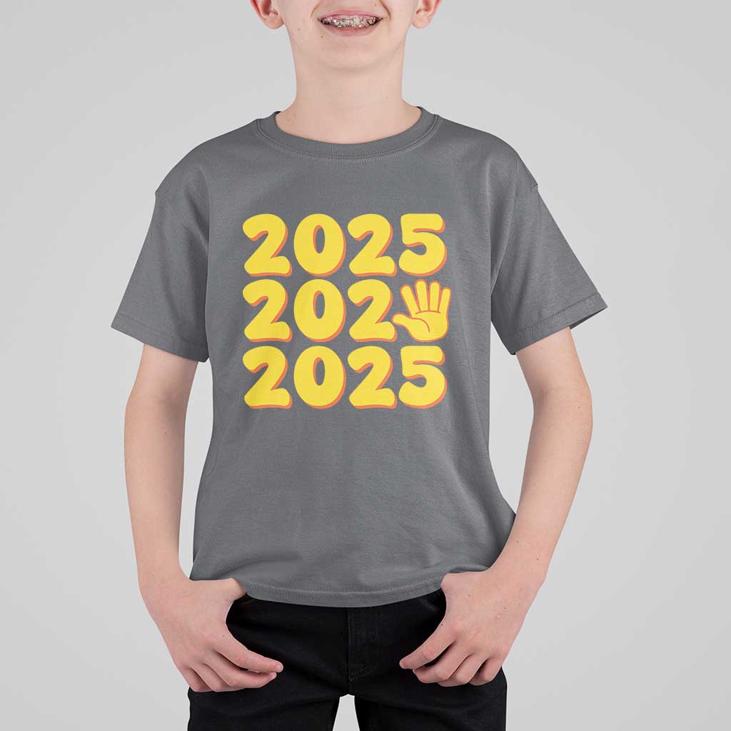 Funny Happy New Year 2025 T Shirt For Kid - Wonder Print Shop
