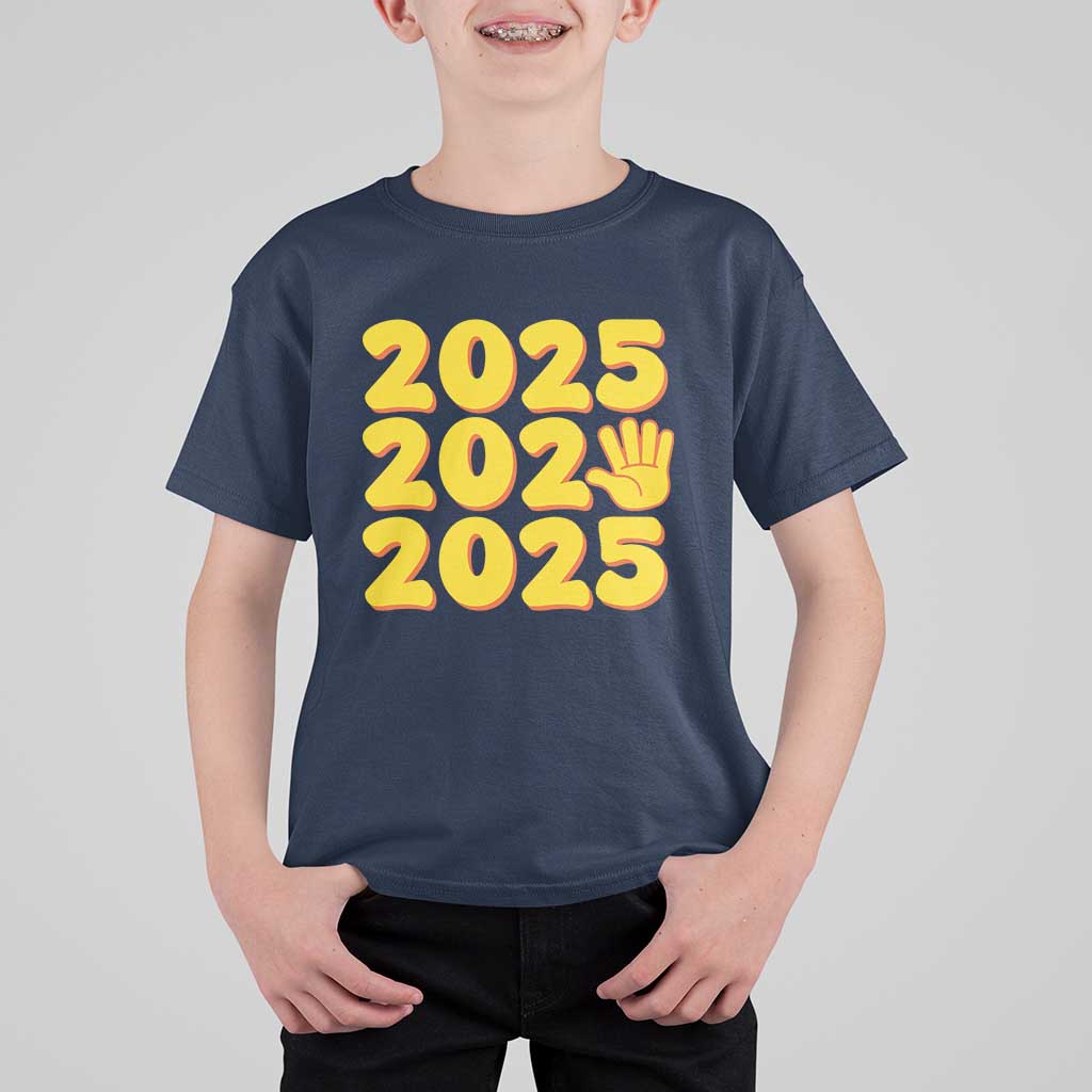 Funny Happy New Year 2025 T Shirt For Kid - Wonder Print Shop