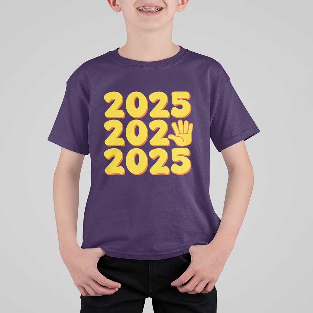 Funny Happy New Year 2025 T Shirt For Kid - Wonder Print Shop