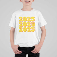 Funny Happy New Year 2025 T Shirt For Kid - Wonder Print Shop