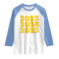 Funny Happy New Year 2025 Raglan Shirt