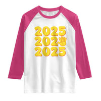 Funny Happy New Year 2025 Raglan Shirt