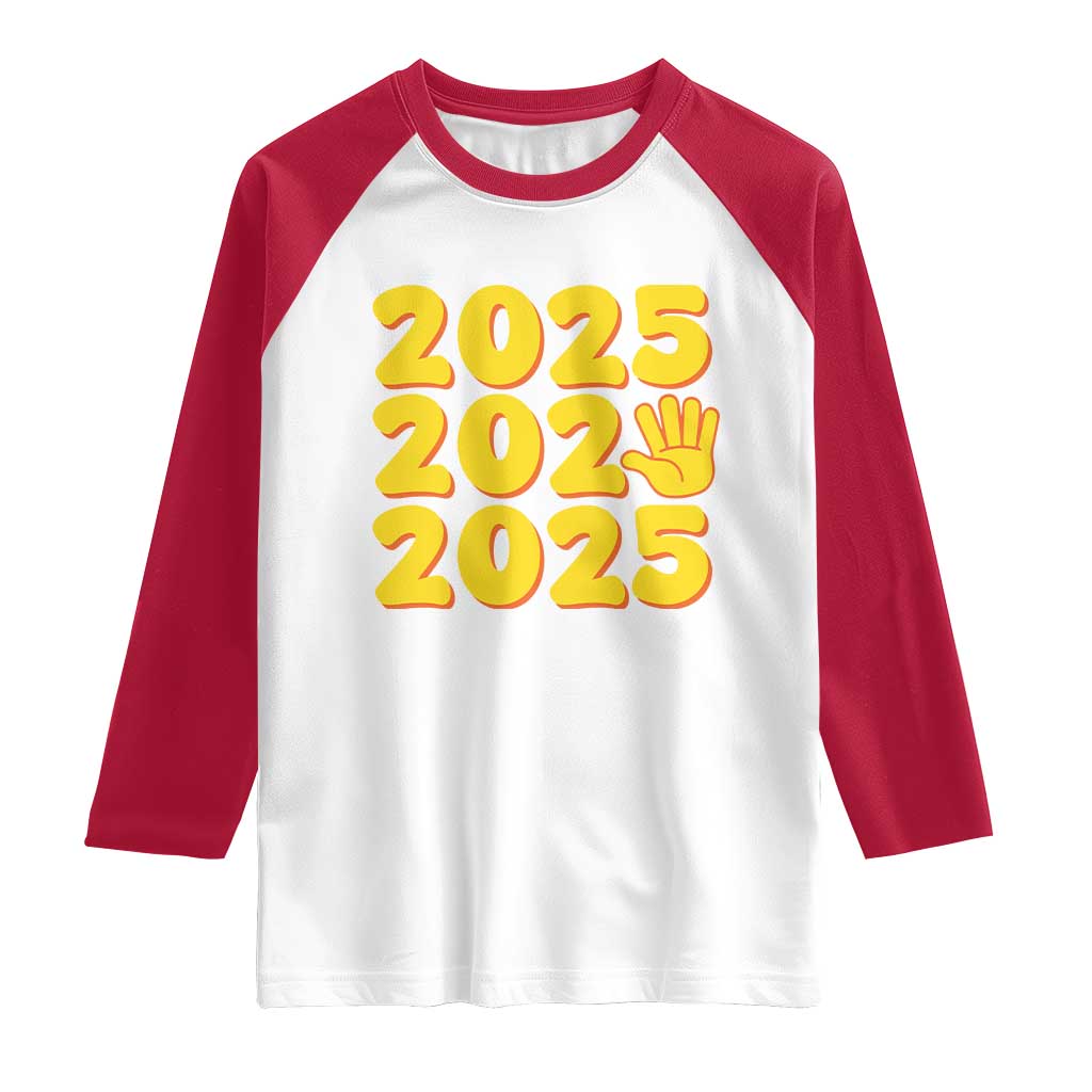 Funny Happy New Year 2025 Raglan Shirt
