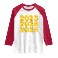 Funny Happy New Year 2025 Raglan Shirt