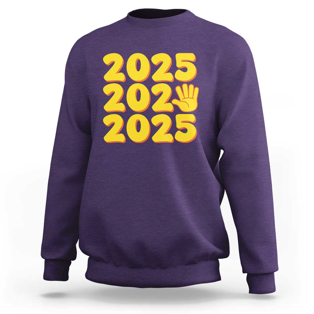 Funny Happy New Year 2025 Sweatshirt - Wonder Print Shop