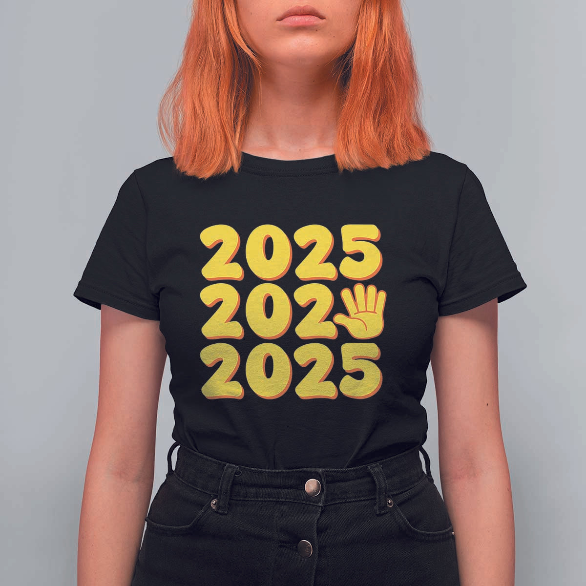 Funny Happy New Year 2025 T Shirt For Women - Wonder Print Shop