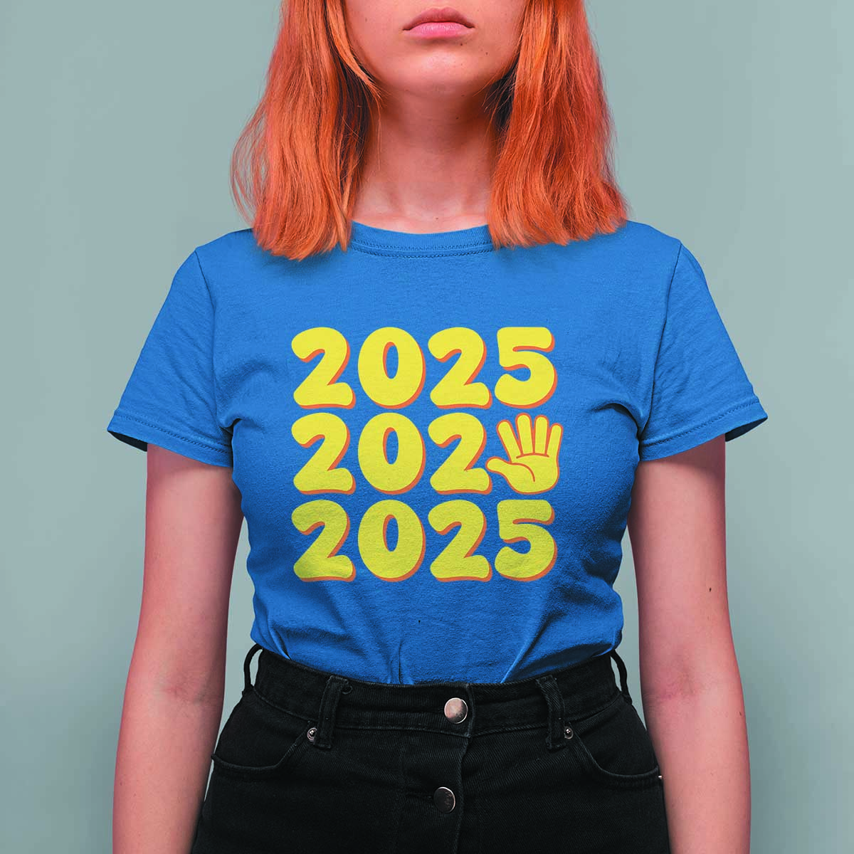 Funny Happy New Year 2025 T Shirt For Women - Wonder Print Shop