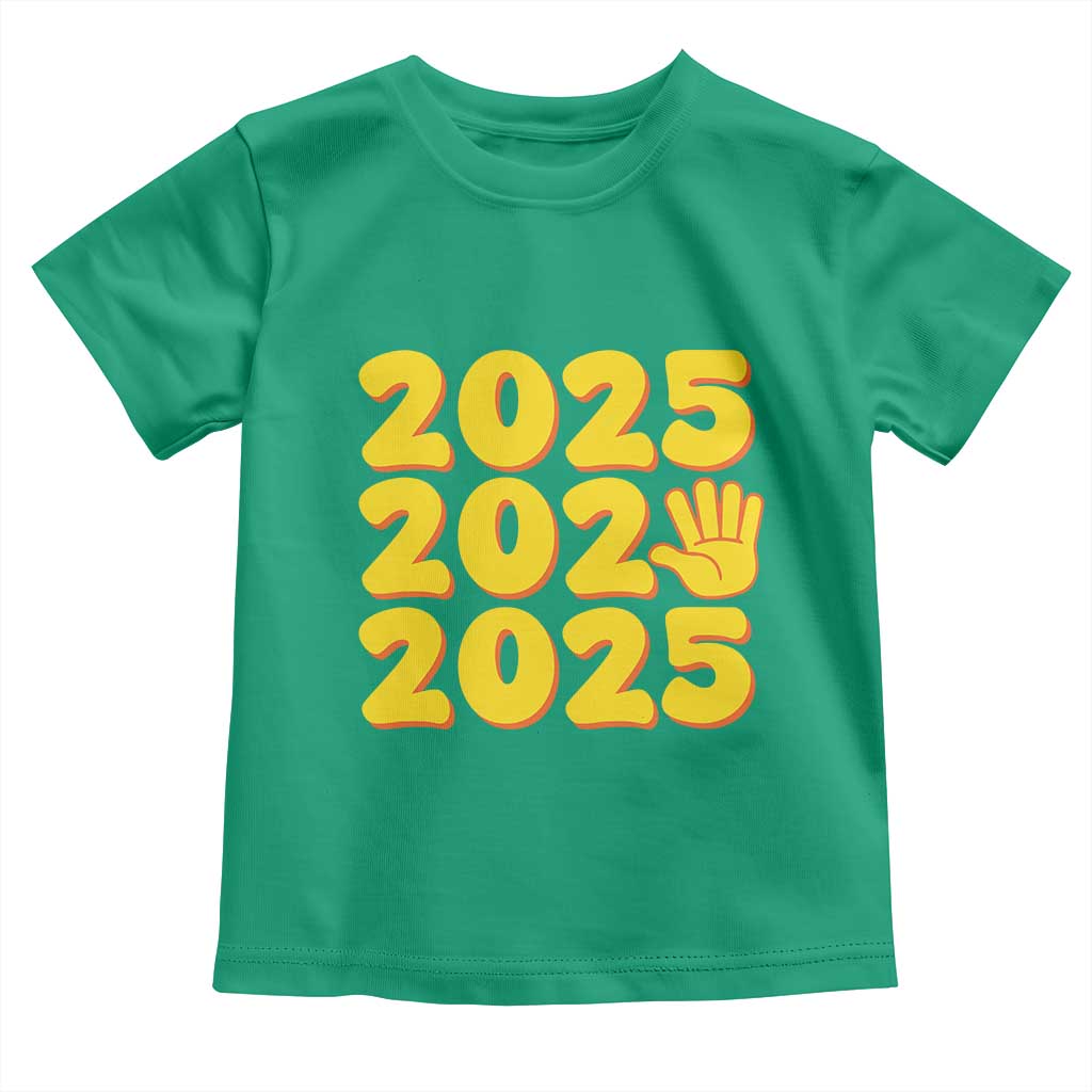 Funny Happy New Year 2025 Toddler T Shirt