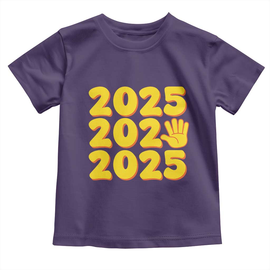 Funny Happy New Year 2025 Toddler T Shirt