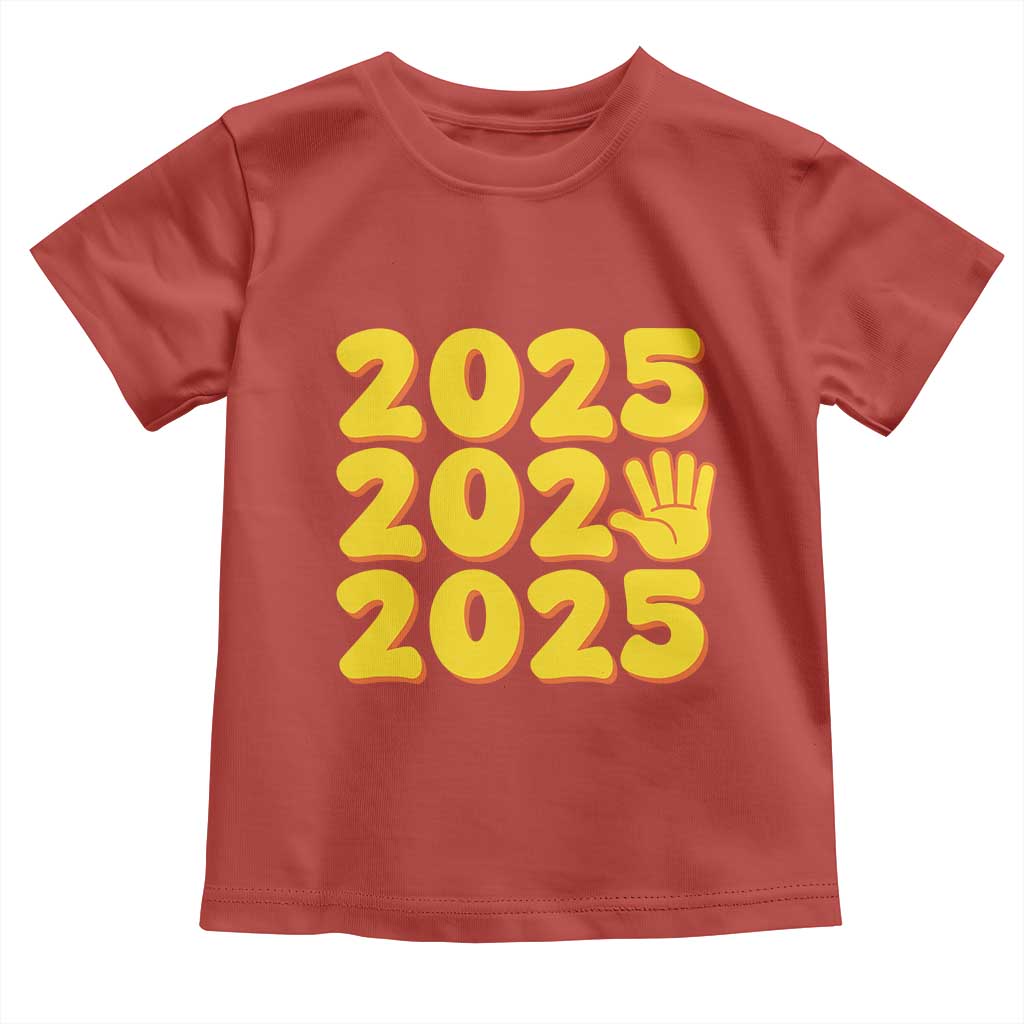 Funny Happy New Year 2025 Toddler T Shirt