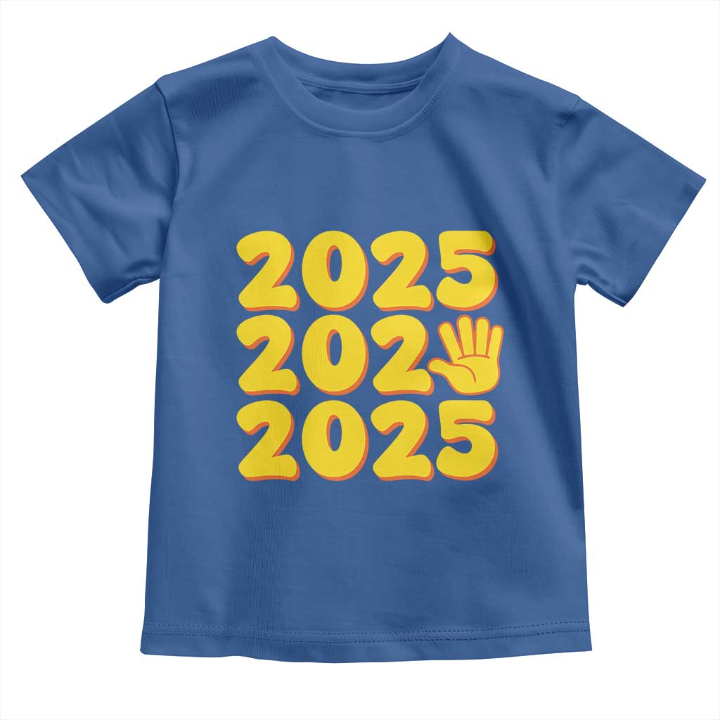 Funny Happy New Year 2025 Toddler T Shirt