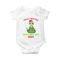 Year Of The Snake 2025 Baby Onesie Merry Christmas And Happy New Year Cute Snake