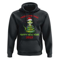 Year Of The Snake 2025 Hoodie Merry Christmas And Happy New Year Cute Snake