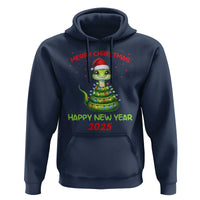 Year Of The Snake 2025 Hoodie Merry Christmas And Happy New Year Cute Snake