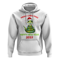 Year Of The Snake 2025 Hoodie Merry Christmas And Happy New Year Cute Snake