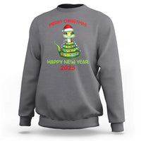 Year Of The Snake 2025 Sweatshirt Merry Christmas And Happy New Year Cute Snake - Wonder Print Shop
