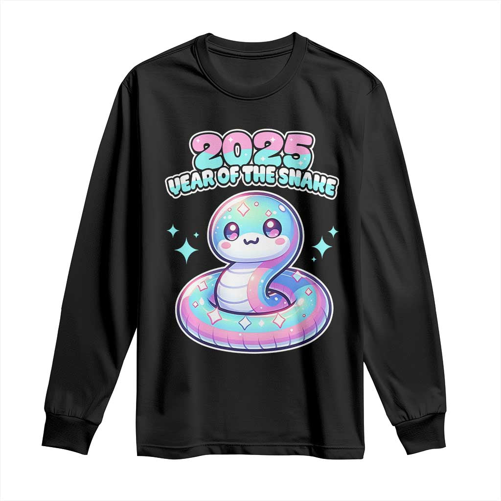 Year Of The Snake 2025 Long Sleeve Shirt Cute Snake Happy New Year