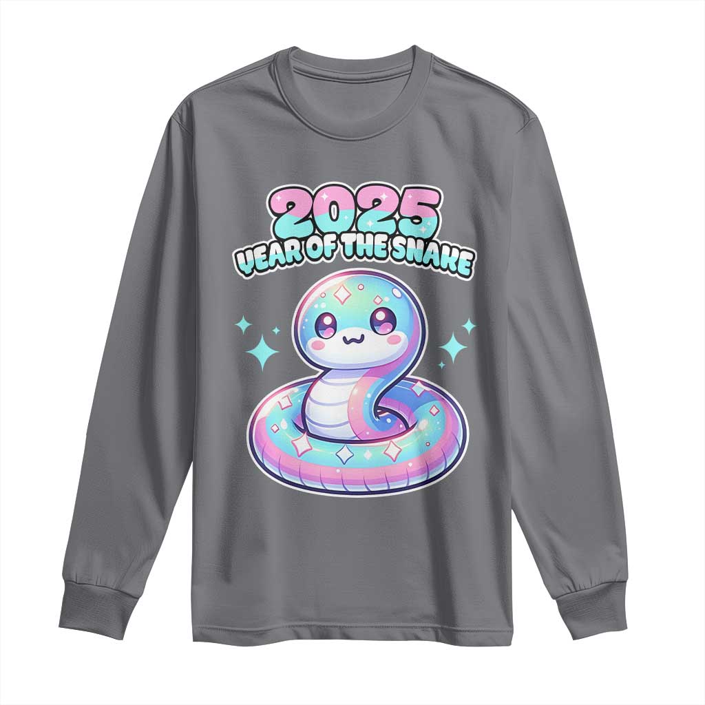 Year Of The Snake 2025 Long Sleeve Shirt Cute Snake Happy New Year