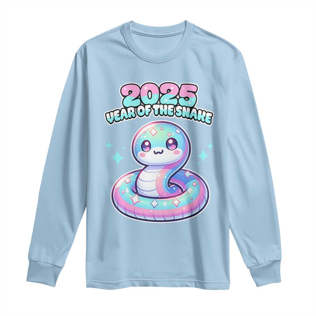 Year Of The Snake 2025 Long Sleeve Shirt Cute Snake Happy New Year