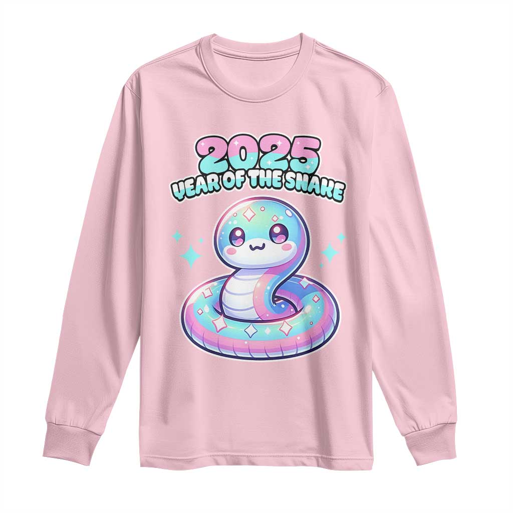 Year Of The Snake 2025 Long Sleeve Shirt Cute Snake Happy New Year