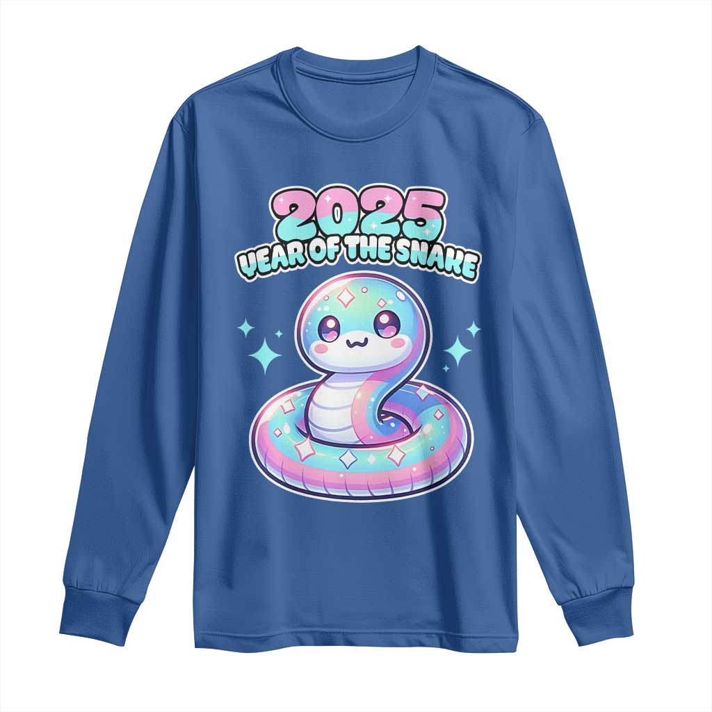 Year Of The Snake 2025 Long Sleeve Shirt Cute Snake Happy New Year