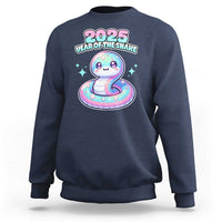 Year Of The Snake 2025 Sweatshirt Cute Snake Happy New Year - Wonder Print Shop