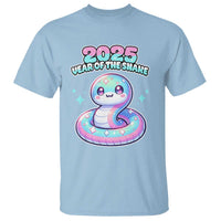 Year Of The Snake 2025 T Shirt Cute Snake Happy New Year - Wonder Print Shop