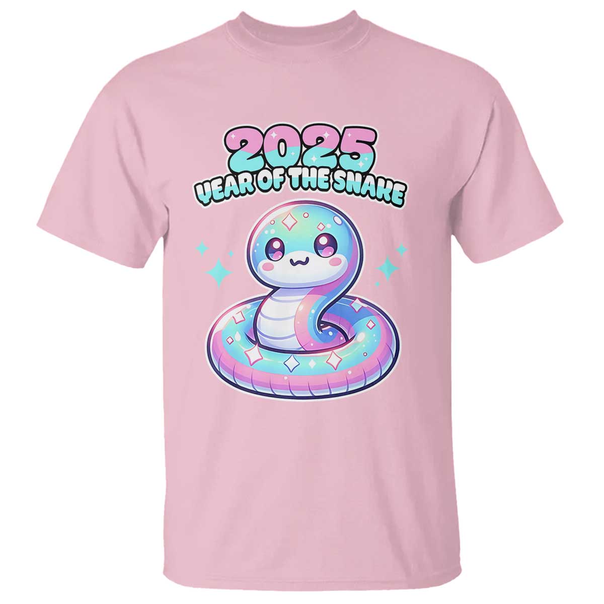 Year Of The Snake 2025 T Shirt Cute Snake Happy New Year - Wonder Print Shop