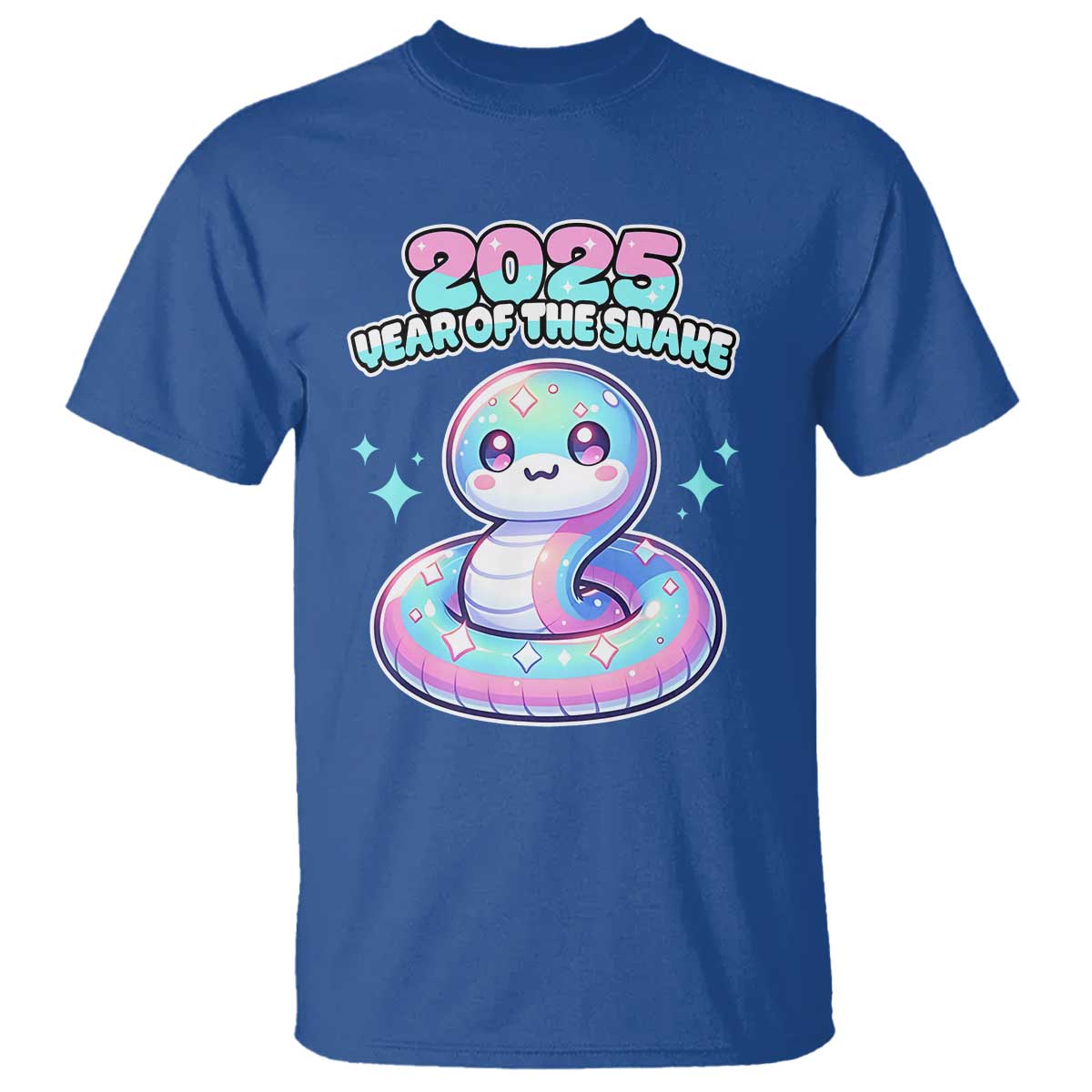 Year Of The Snake 2025 T Shirt Cute Snake Happy New Year - Wonder Print Shop