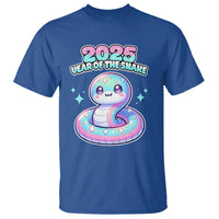 Year Of The Snake 2025 T Shirt Cute Snake Happy New Year - Wonder Print Shop