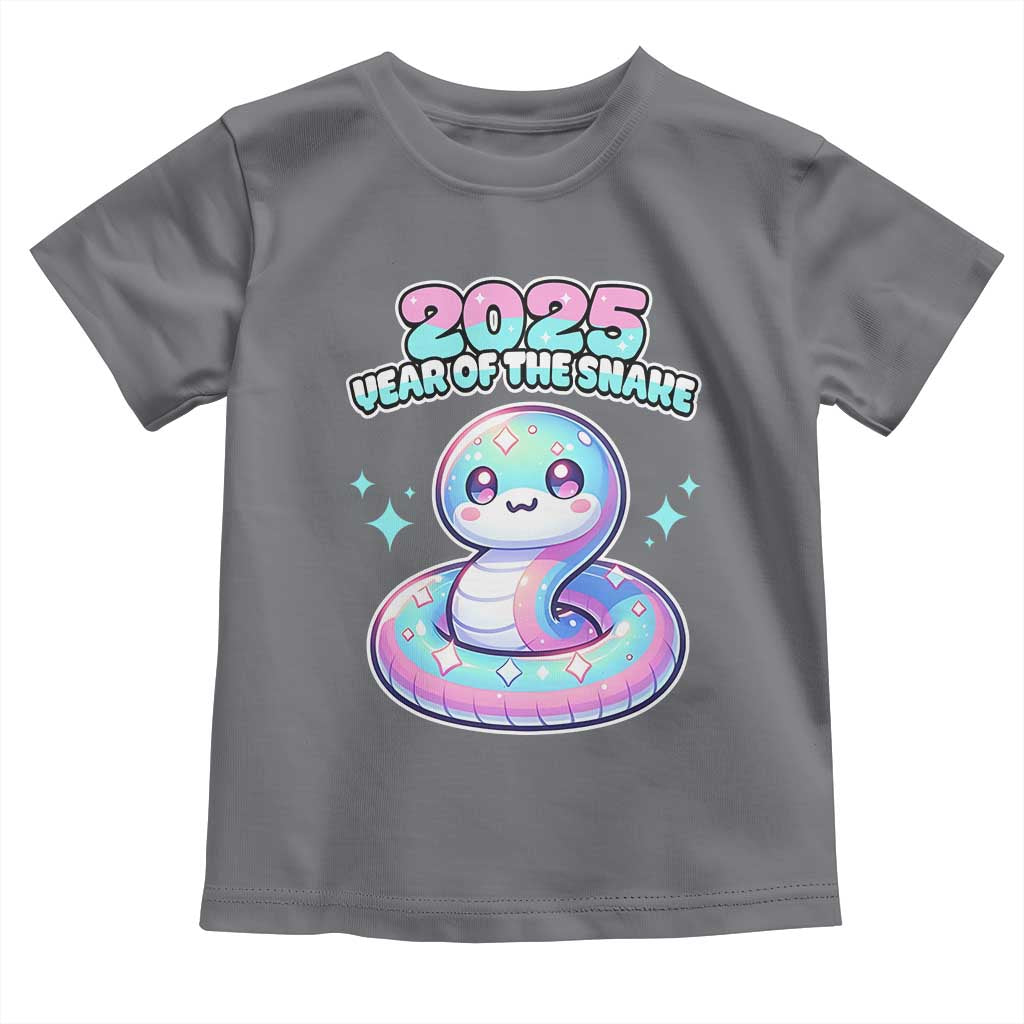 Year Of The Snake 2025 Toddler T Shirt Cute Snake Happy New Year