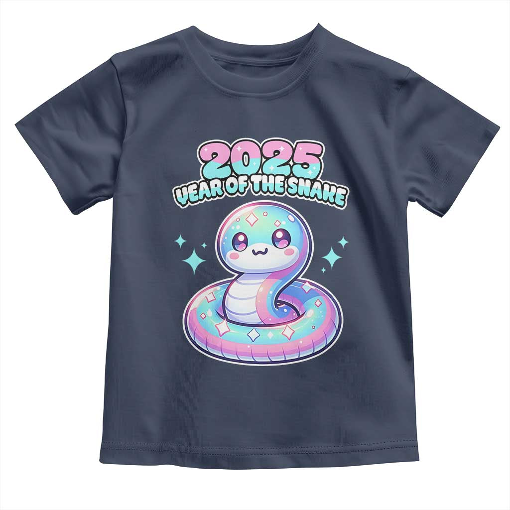 Year Of The Snake 2025 Toddler T Shirt Cute Snake Happy New Year