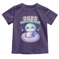 Year Of The Snake 2025 Toddler T Shirt Cute Snake Happy New Year